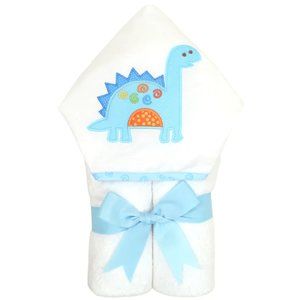 NWT 3 Marthas Everykid Hooded Towel - Dinosaur